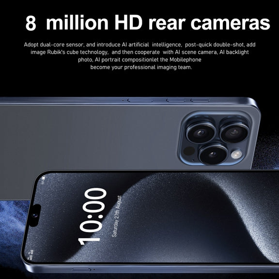 ZPT95 / i15 Pro Max, 2GB+16GB, 6.3 inch Screen, Face Identification, Android 8.1 SC7731 Quad Core, Network: 5G, Dual SIM(Blue)