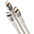 ROCK G20 1.5m 100W 3 in 1 USB-C / Type-C Fast Charging Data Cable(White) - Multifunctional Cable by ROCK | Online Shopping South Africa | PMC TechLife | Buy Now Pay Later Mobicred