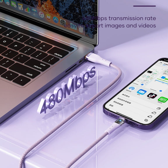 ROCK G20 1.5m 100W 3 in 1 USB-C / Type-C Fast Charging Data Cable(Black)