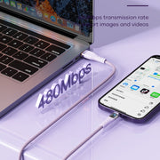 ROCK G20 1.5m 100W 3 in 1 USB-C / Type-C Fast Charging Data Cable(White)