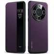 For Huawei Mate 60 SULADA Kevlar 600D Texture Smart Window Leather Phone Case(Purple) - free shipping - PMC TechLife - Order now!
