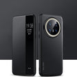 For Huawei Mate 70 Pro / Mate 70 Pro+ SULADA Kevlar 600D Texture Smart Window Leather Phone Case(Black) - Huawei Cases by SULADA | Online Shopping South Africa | PMC TechLife | Buy Now Pay Later Mobicred