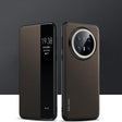 For Huawei Mate 70 Pro / Mate 70 Pro+ SULADA Kevlar 600D Texture Smart Window Leather Phone Case(Brown) - Huawei Cases by SULADA | Online Shopping South Africa | PMC TechLife | Buy Now Pay Later Mobicred