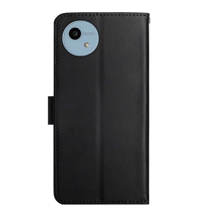 For Sharp Aquos Wish 4 Genuine Leather Fingerprint-proof Flip Phone Case(Black)