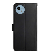 For Sharp Aquos Wish 4 Genuine Leather Fingerprint-proof Flip Phone Case(Black)