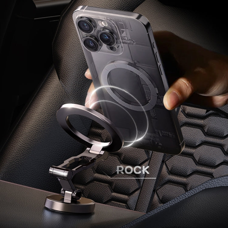 ROCK Q08 Car Magnetic Foldable Phone Holder(Black)