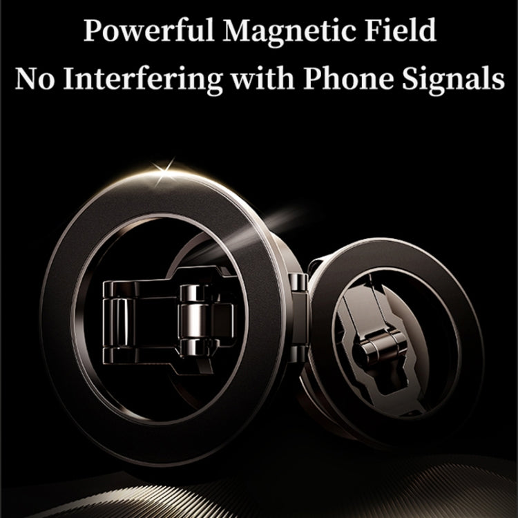 ROCK Q08 Car Magnetic Foldable Phone Holder(Black)