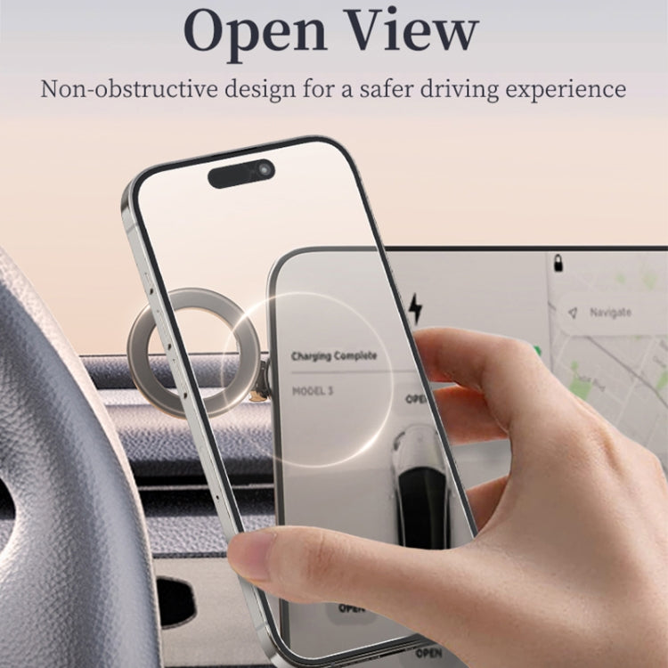 ROCK Q08 Car Magnetic Foldable Phone Holder(Black)