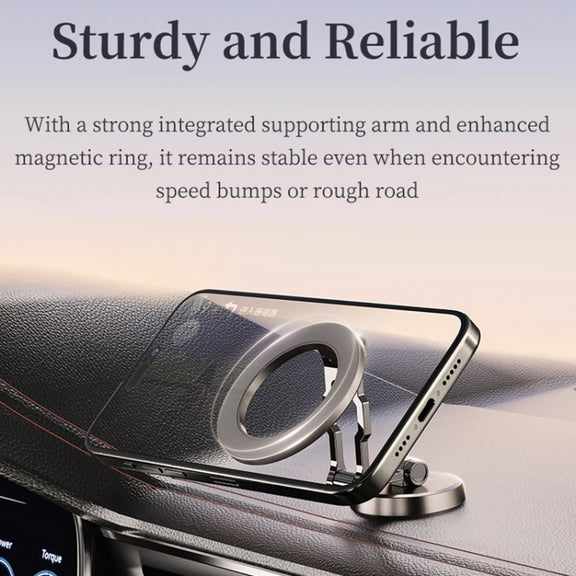 ROCK Q08 Car Magnetic Foldable Phone Holder(Black)