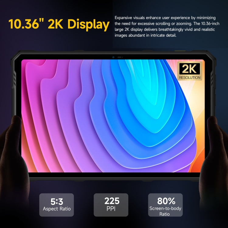 Ulefone Armor Pad 3 Pro Rugged Tablet PC, 8GB+256GB, 10.36 inch Android 13 MediaTek MT8788 Octa Core 4G Network, EU Plug(Black)