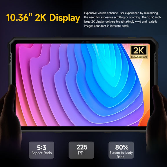 Ulefone Armor Pad 3 Pro Rugged Tablet PC, 8GB+256GB, 10.36 inch Android 13 MediaTek MT8788 Octa Core 4G Network, EU Plug(Black)