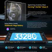 Ulefone Armor Pad 3 Pro Rugged Tablet PC, 8GB+256GB, 10.36 inch Android 13 MediaTek MT8788 Octa Core 4G Network, EU Plug(Black)