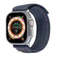 For Apple Watch Ultra 2 49mm Cowboy Nylon Hook and Loop Fastener Watch Band(Grey) - Watch Bands by PMC TechLife | Online Shopping South Africa | PMC TechLife | Buy Now Pay Later Mobicred