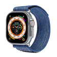 For Apple Watch Ultra 2 49mm Cowboy Nylon Hook and Loop Fastener Watch Band(Dark Blue) - free shipping - PMC TechLife - Order now!