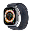 For Apple Watch Ultra 49mm Cowboy Nylon Hook and Loop Fastener Watch Band(Black) - Watch Bands by PMC TechLife | Online Shopping South Africa | PMC TechLife | Buy Now Pay Later Mobicred