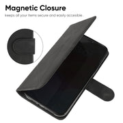 For Google Pixel 9 Pro XL Skin Feel Geometric Lines Leather Phone Case(Black)