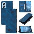 For Blackview A52 Skin Feel Embossed Leather Phone Case(Blue) - More Brand by PMC TechLife | Online Shopping South Africa | PMC TechLife | Buy Now Pay Later Mobicred