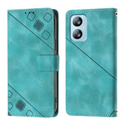 For Blackview A52 Skin Feel Embossed Leather Phone Case(Green)