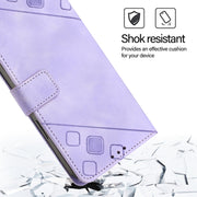 For Blackview A52 Skin Feel Embossed Leather Phone Case(Light Purple)