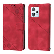 For Blackview A53 Skin Feel Embossed Leather Phone Case(Red)