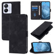 For Blackview Color 8 Skin Feel Embossed Leather Phone Case(Black) - More Brand by PMC TechLife | Online Shopping South Africa | PMC TechLife | Buy Now Pay Later Mobicred