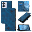 For Blackview Color 8 Skin Feel Embossed Leather Phone Case(Blue) - More Brand by PMC TechLife | Online Shopping South Africa | PMC TechLife | Buy Now Pay Later Mobicred