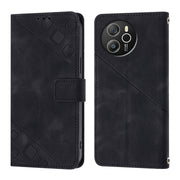 For Blackview Shark 8 Skin Feel Embossed Leather Phone Case(Black)