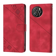 For Blackview Shark 8 Skin Feel Embossed Leather Phone Case(Red)