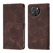 For Blackview Shark 8 Skin Feel Embossed Leather Phone Case(Brown)