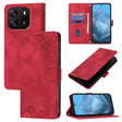 For Blackview Wave 6C Skin Feel Embossed Leather Phone Case(Red) - More Brand by PMC TechLife | Online Shopping South Africa | PMC TechLife | Buy Now Pay Later Mobicred