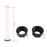 2pcs / Set Hexagonal Nut Oil Guide Tube with 8mm Drill Bit(White)