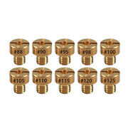 10pcs / Set Motorcycle Carburetor Nozzle for VM22-VM26 / 125CC-250CC(Yellow)