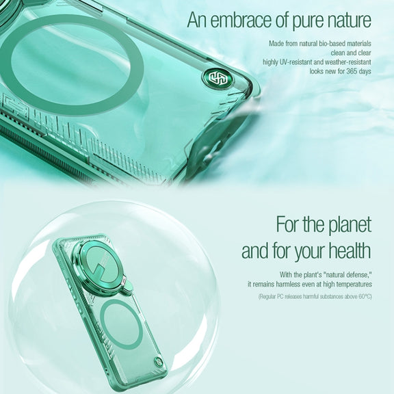 For Xiaomi 14 Ultra NILLKIN Ice Air Prop Series MagSafe Magnetic Phone Case(Green)
