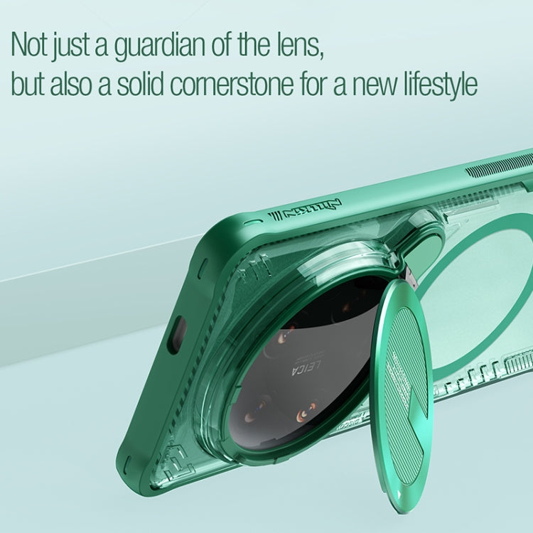For Xiaomi 14 Ultra NILLKIN Ice Air Prop Series MagSafe Magnetic Phone Case(Green)