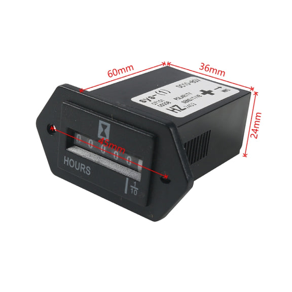 Generator / Boat / Off-road Vehicle DC10-80V Industrial Timer(Black)