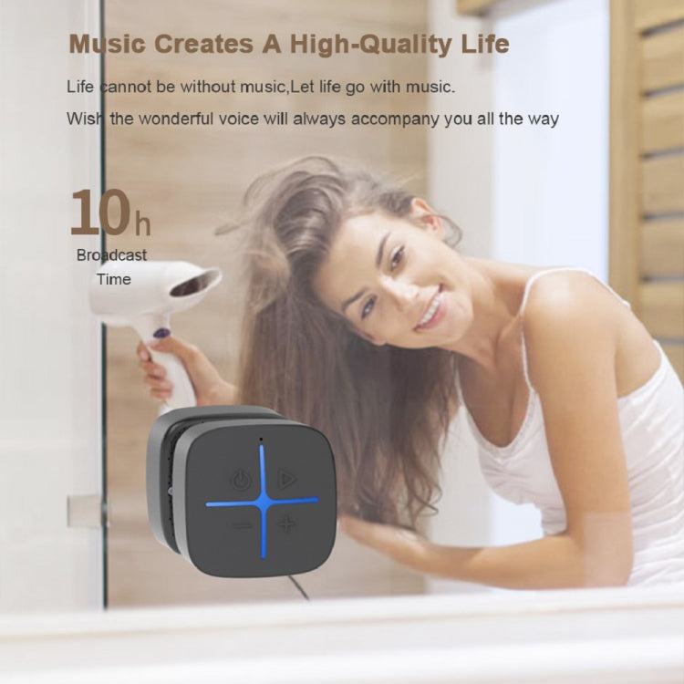 Hileo MZ513 Suction Cup Type Water-resistant Wireless Stereo Speaker