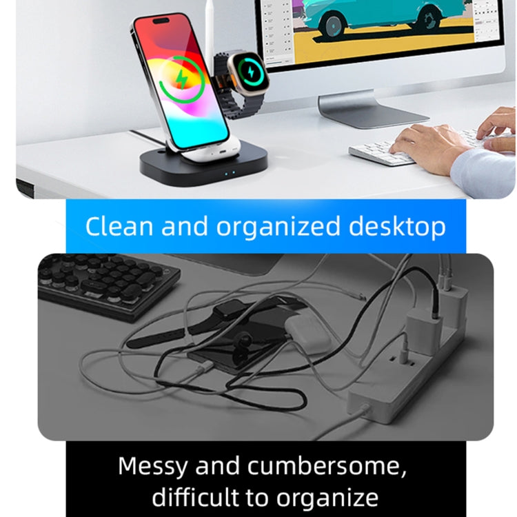 ROCK W52 4 in 1 Multifunctional Foldable Wireless Charger Stand