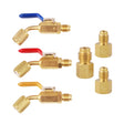 6 in 1 Car Air Conditioning Refrigerant Angled Compact Ball Valve for HVAC / AC Air Conditioning Maintenance - Air Conditioning System by PMC TechLife | Online Shopping South Africa | PMC TechLife | Buy Now Pay Later Mobicred