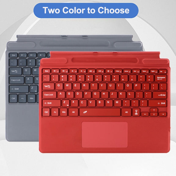 For Microsoft Surface Pro 10 / Pro 9 2089D Backlight Wireless Bluetooth Keyboard Leather Case with Touchpad(Grey)