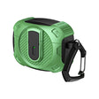 For AirPods Pro 2 Lock Shockproof Bluetooth Earphone Protective Case(Black Green) - For AirPods Pro 2 by PMC Jewellery | Online Shopping South Africa | PMC Jewellery | Buy Now Pay Later Mobicred