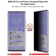 For vivo X100 Ultra imak 3D Curved Privacy Full Screen Tempered Glass Film