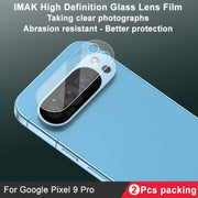 For Google Pixel 9 Pro 2pcs/Set imak HD Glass Rear Camera Lens Film