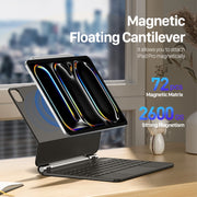 DUX DUCIS MK Series Floating Magnetic Keyboard Tablet Leather Case For iPad Pro 11 2024(Black)