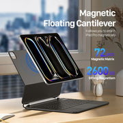 DUX DUCIS MK Series Floating Magnetic Keyboard Tablet Leather Case For iPad Pro 13 2024(Black)