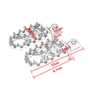 Motorcycle Modification Pedal Set Wide Fat Footpegs Foot Pegs for Harley(Black)