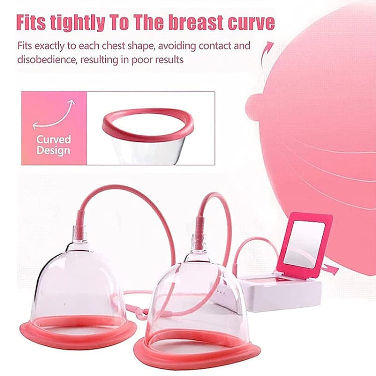 Portable USB Charging Chest Electric Massage Instrument, Style:Ordinary Paragraph(C Cup)