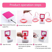 Portable USB Charging Chest Electric Massage Instrument, Style:Ordinary Paragraph(C Cup)