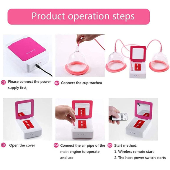 Portable USB Charging Chest Electric Massage Instrument, Style:Ordinary Paragraph(B Cup)