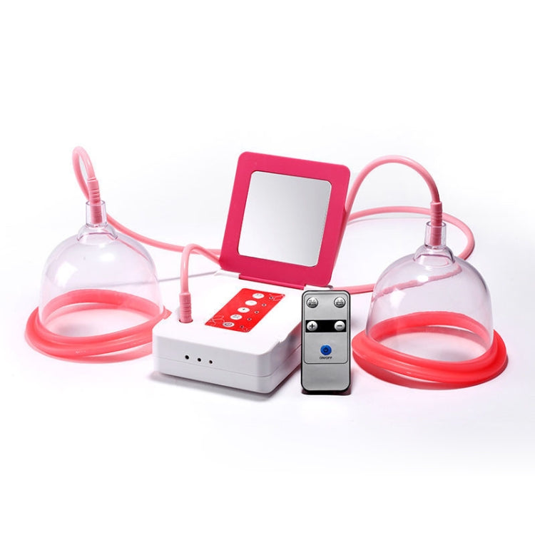 Portable USB Charging Chest Electric Massage Instrument, Style:Remote Control(A Cup)