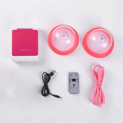 Portable USB Charging Chest Electric Massage Instrument, Style:Remote Control(A Cup)